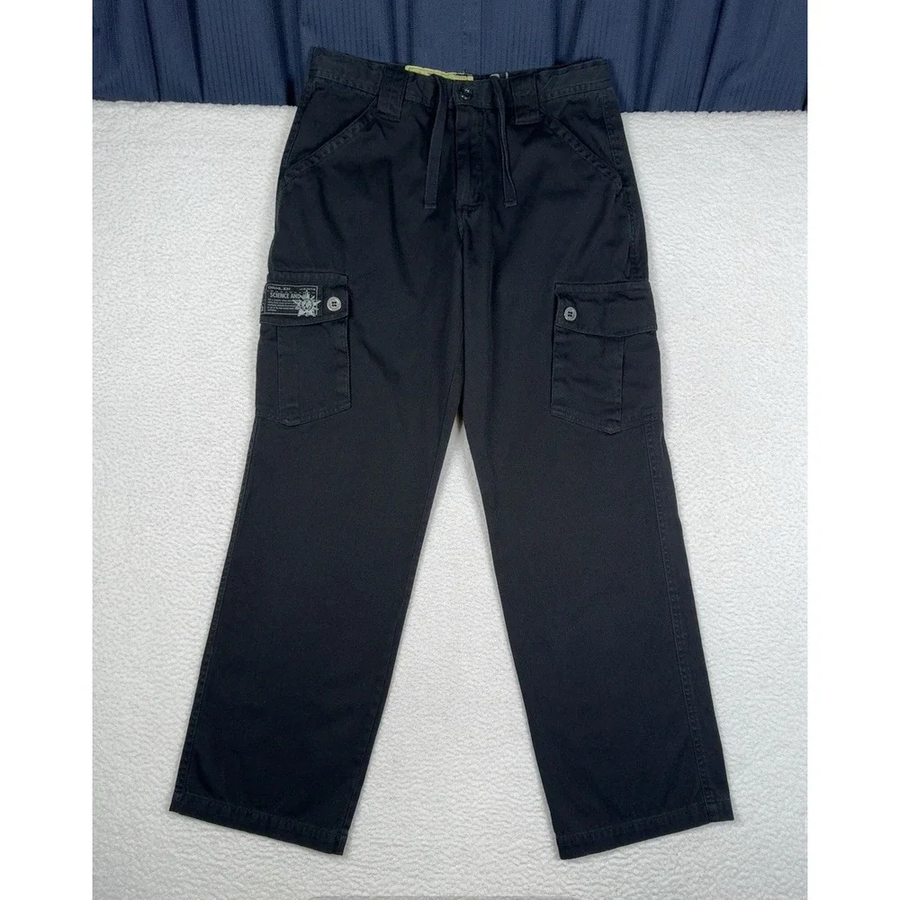 Vintage Y2K OAKLEY Science and Art Cargo Pants Black - Men's 31x31